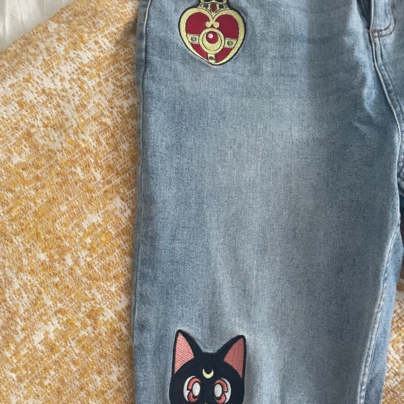 Sailor Moon High Rise Mom Jeans - Picture 3 of 4